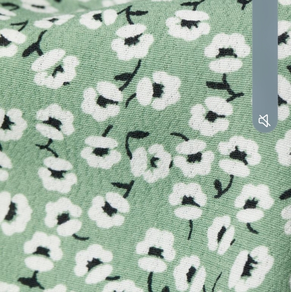 H&M Green floral midi dress, size XS - Picture 2 of 6